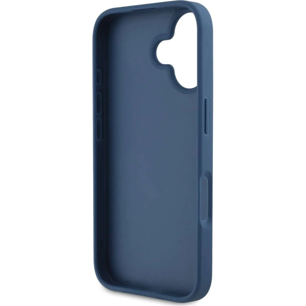 Handyhülle für iPhone 16, Guess Grained Roses Big 4G, Blau mit floralem Muster - Image 6