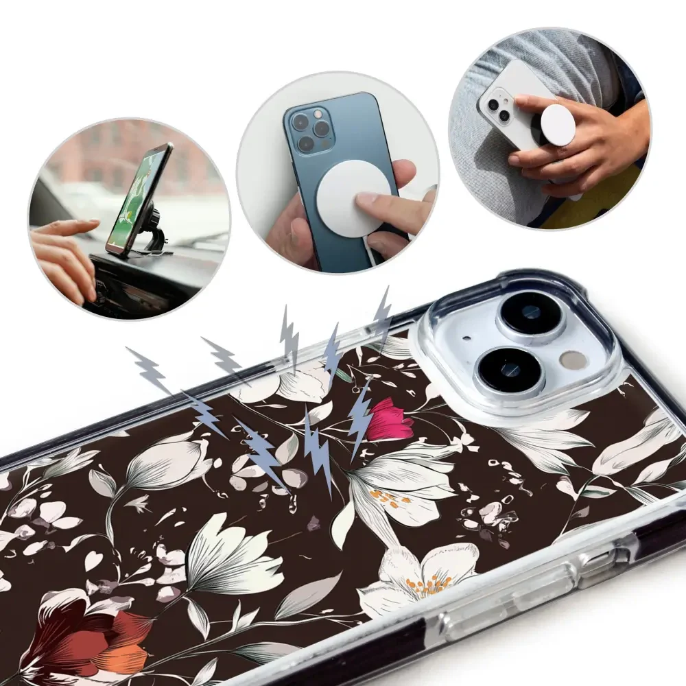 Handyhülle für iPhone 16 mit MagSafe, Mobiwear Elite Bumper, Nachtstrauß - Image 15