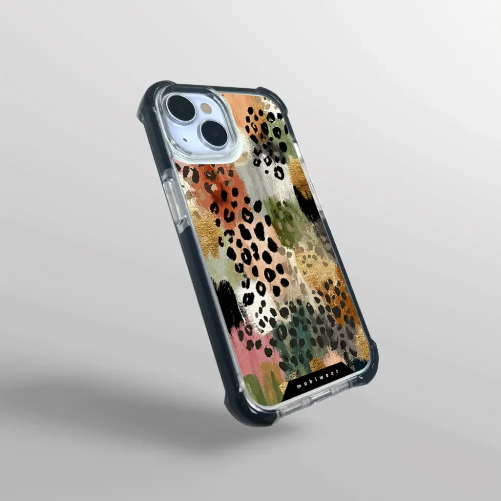Handyhülle für iPhone 16 Plus mit MagSafe, Mobiwear Elite Bumper, Malerische Tupfen - Image 8