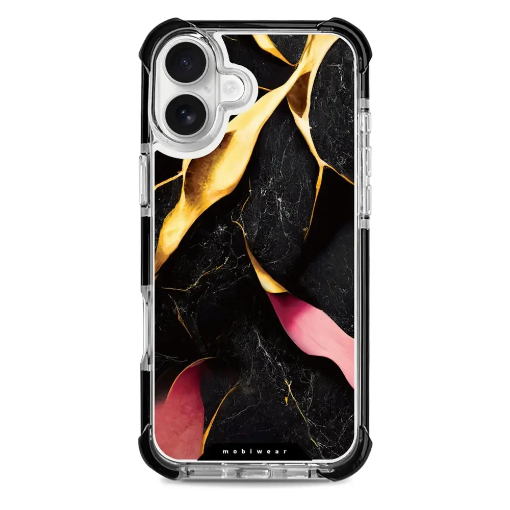 Handyhülle für iPhone 16 Plus mit MagSafe, Mobiwear Elite Bumper, Vergoldetes Erz