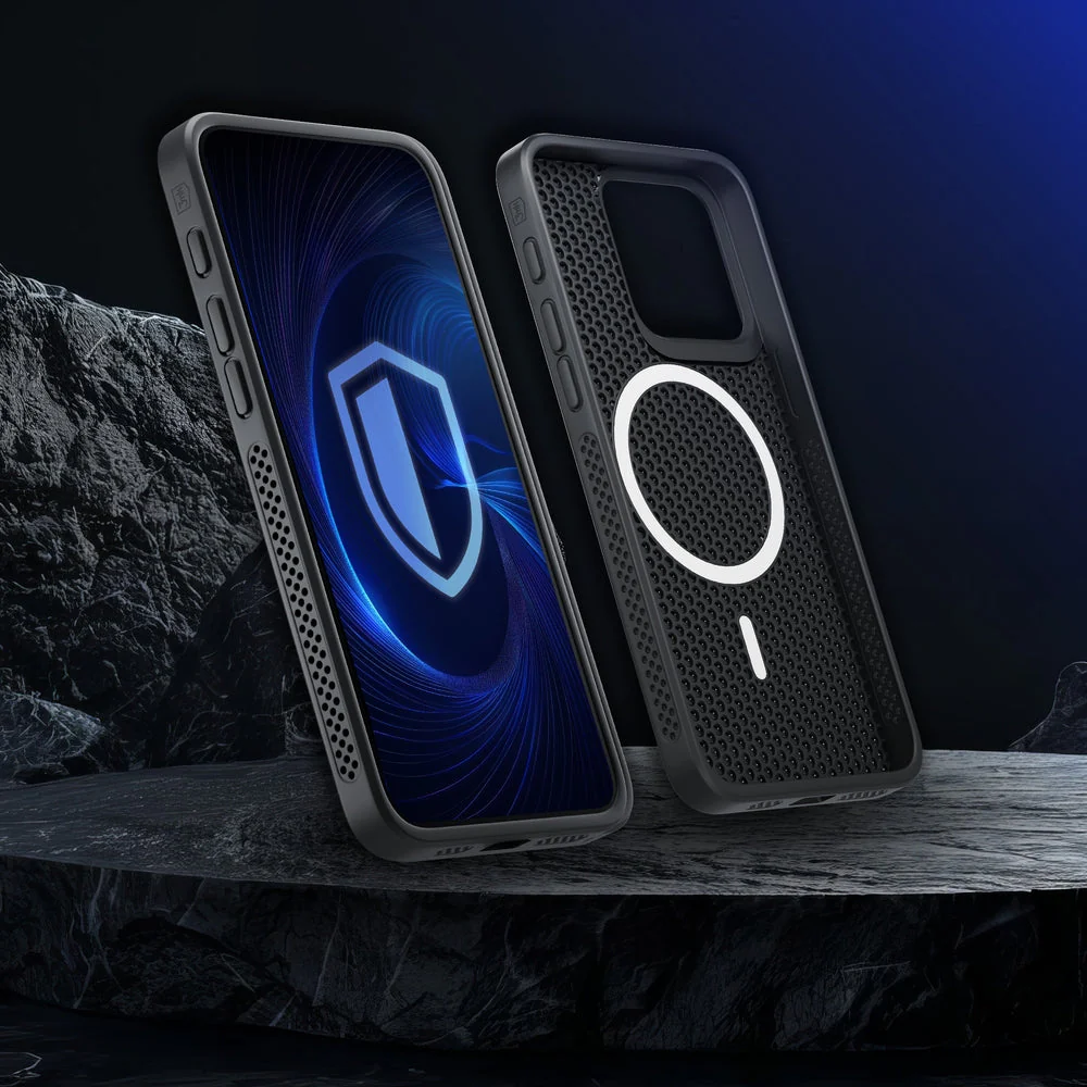 Handyhülle für iPhone 16 Pro, 3mk COOLing MagCase, Schwarz - Image 9