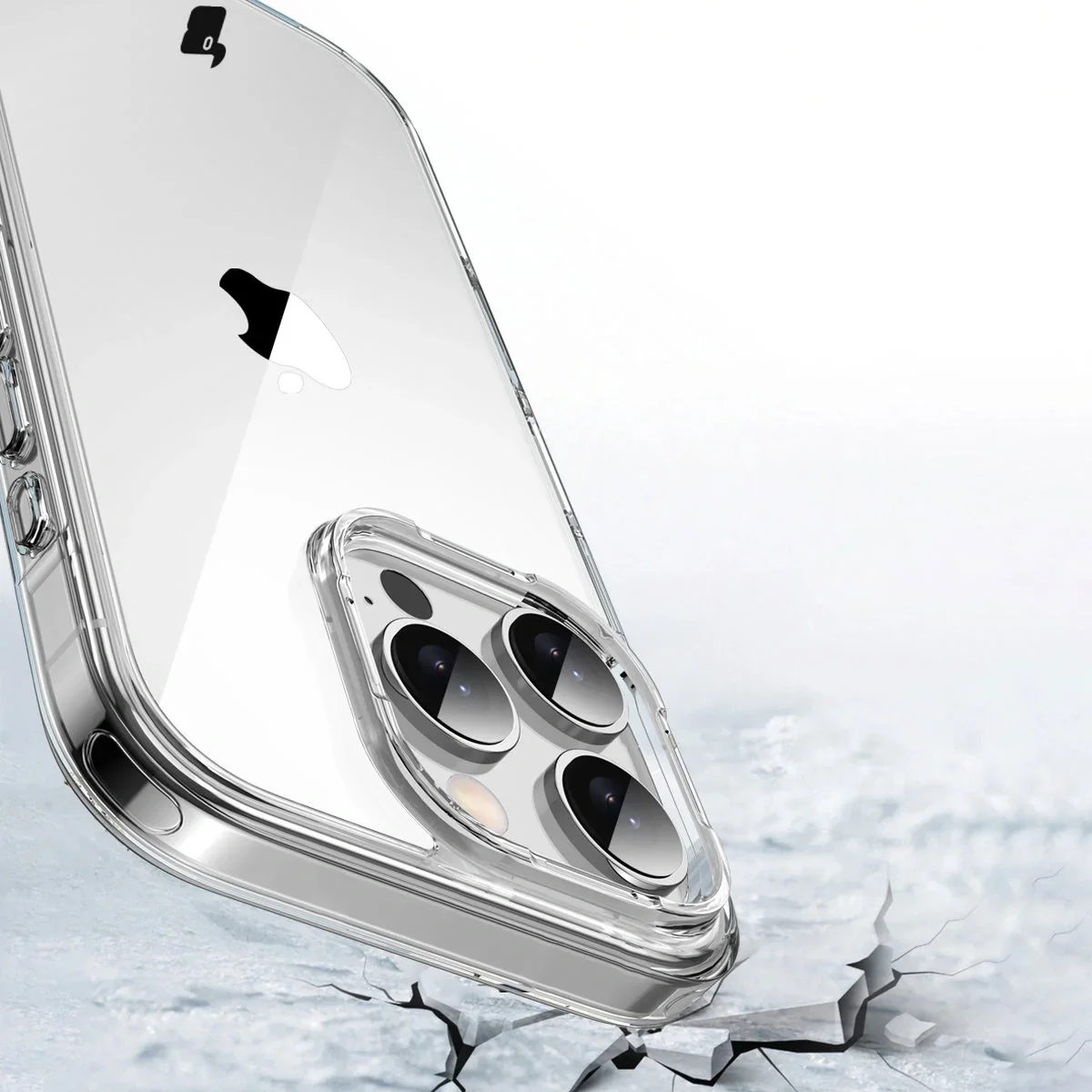 Handyhülle für iPhone 16 Pro, Bizon Case Halo, Transparent - Image 6