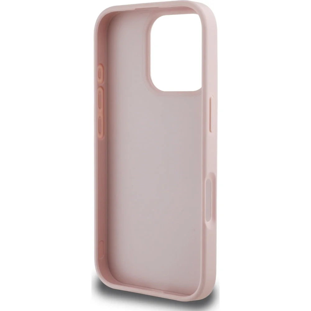Handyhülle für iPhone 16 Pro, Guess Grained Big 4G Small Classic Logo, Rosa - Image 7