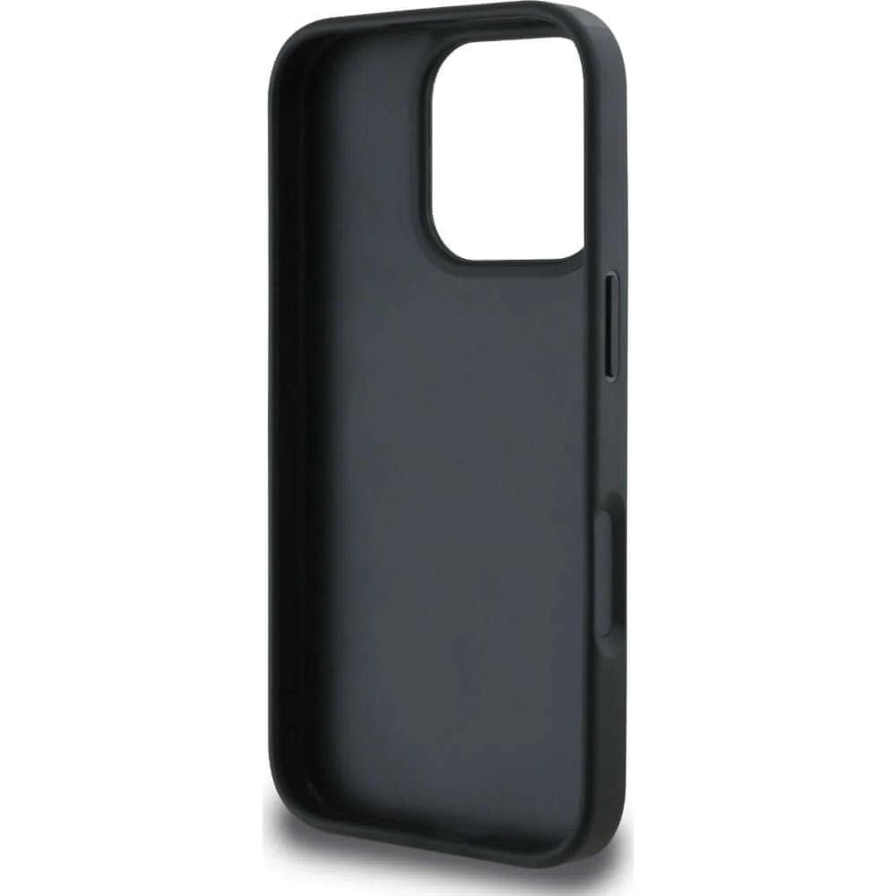 Handyhülle für iPhone 16 Pro, Guess Grained Roses Big 4G, Schwarz mit floralem Muster - Image 6