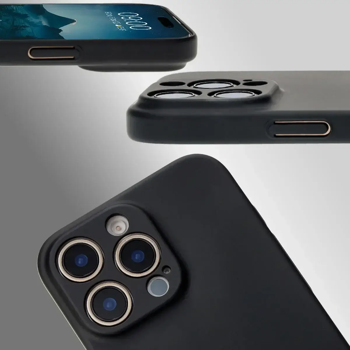Handyhülle für iPhone 16 Pro Max, Bizon Case Lupka, Schwarz - Image 4