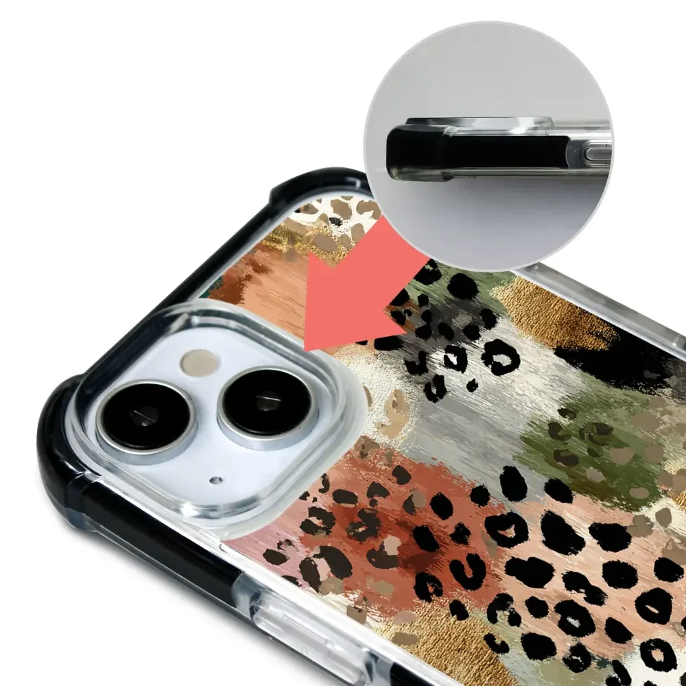 Handyhülle für iPhone 16 Pro Max mit MagSafe, Mobiwear Elite Bumper, Malerische Tupfen - Image 13