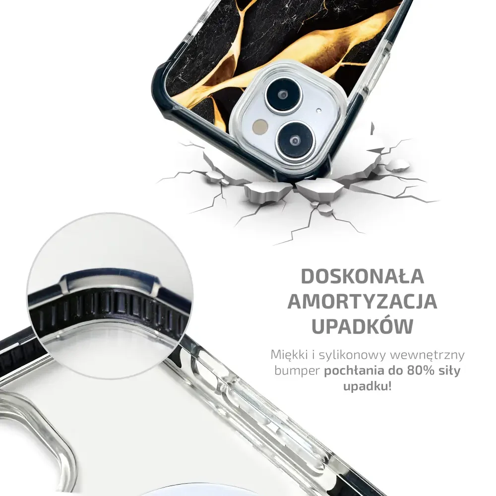 Handyhülle für iPhone 16 Pro Max mit MagSafe, Mobiwear Elite Bumper, Vergoldetes Erz - Image 2