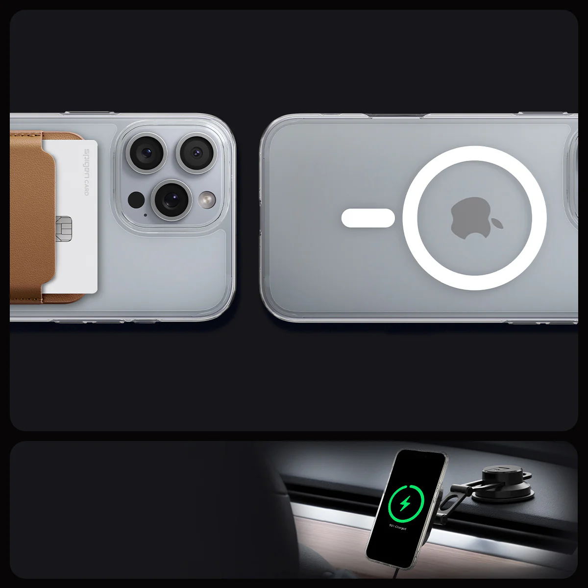 Handyhülle für iPhone 16 Pro Max, Spigen Crystal Flex Mag mit MagSafe, Transparent-Weiß - Image 11
