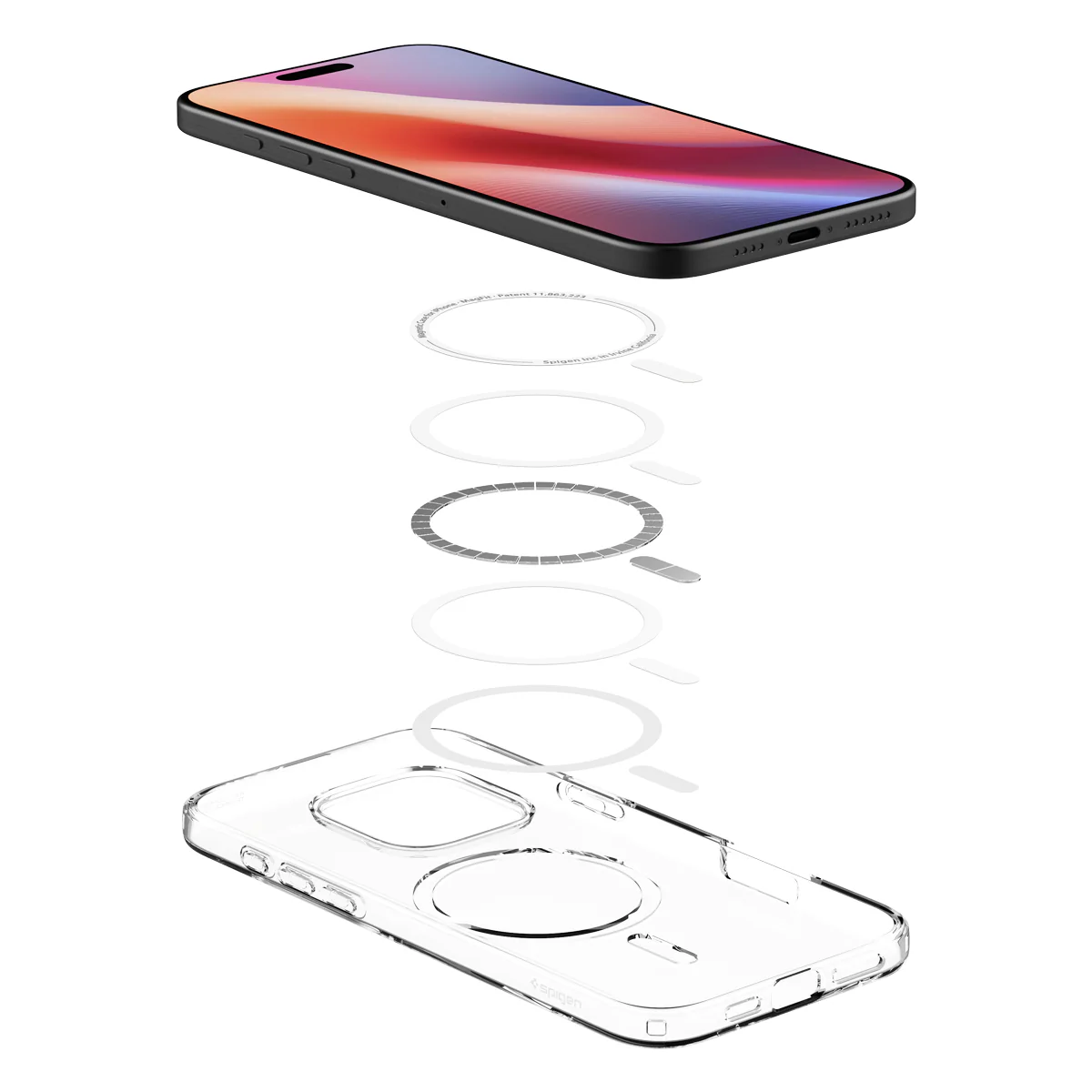 Handyhülle für iPhone 16 Pro Max, Spigen Crystal Flex Mag mit MagSafe, Transparent-Weiß - Image 8