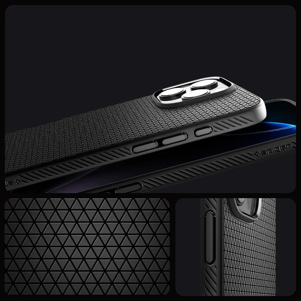 Handyhülle für iPhone 16 Pro Max, Spigen Liquid Air T Mag (CC) mit MagSafe, Schwarz - Image 10