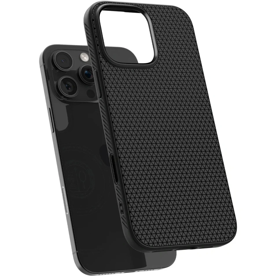 Handyhülle für iPhone 16 Pro Max, Spigen Liquid Air T Mag (CC) mit MagSafe, Schwarz - Image 2
