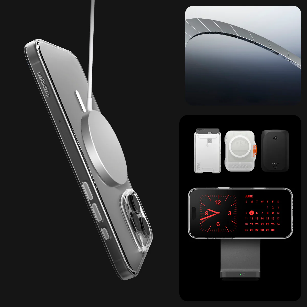 Handyhülle für iPhone 16 Pro Max, Spigen Thin Fit T Mag (CC) mit MagSafe, Transparent-Weiß - Image 13