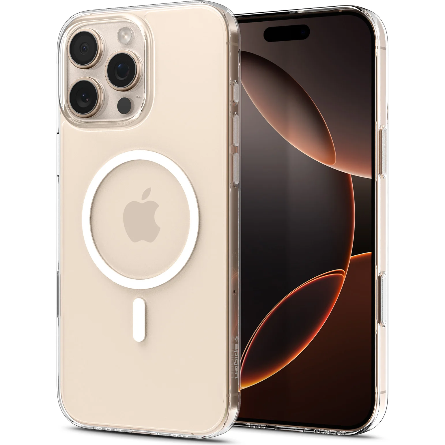 Handyhülle für iPhone 16 Pro Max, Spigen Thin Fit T Mag (CC) mit MagSafe, Transparent-Weiß - Image 8