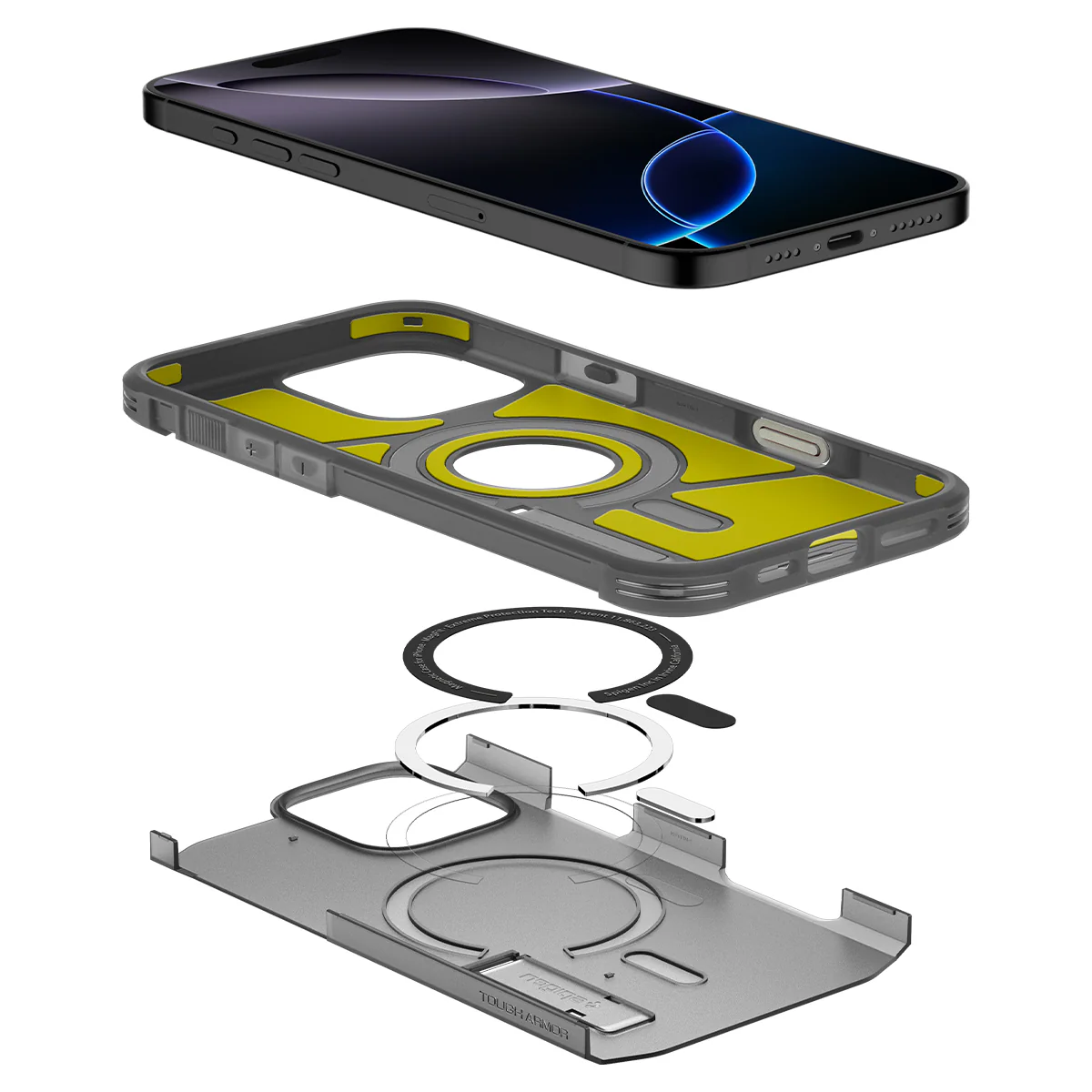 Handyhülle für iPhone 16 Pro Max, Spigen Tough Armor T Mag (CC) mit MagSafe, Rauchfarben - Image 10