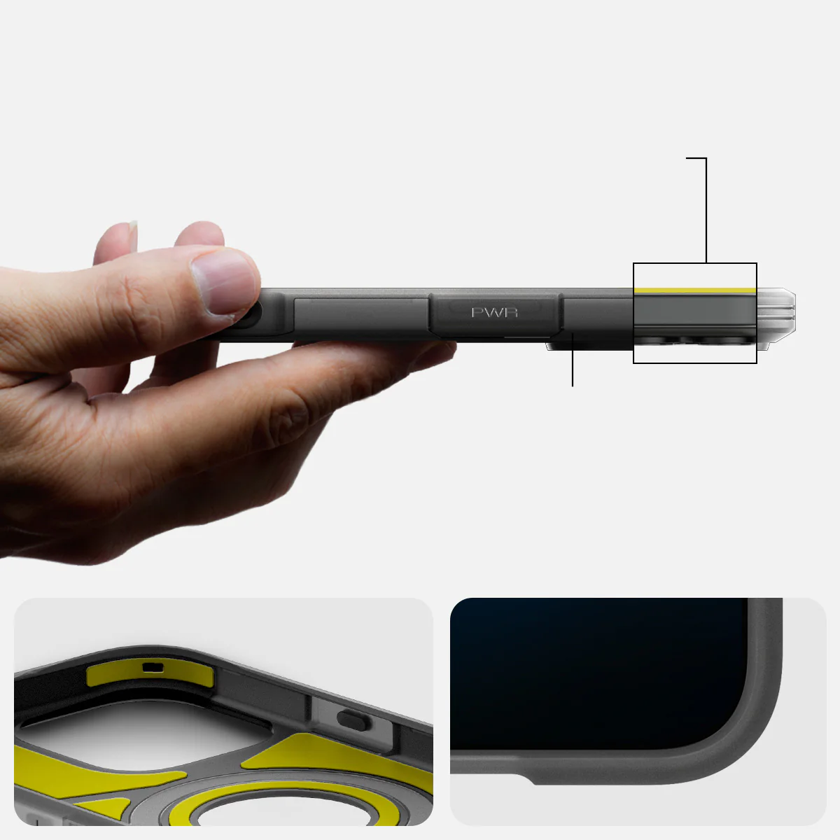 Handyhülle für iPhone 16 Pro Max, Spigen Tough Armor T Mag (CC) mit MagSafe, Rauchfarben - Image 13