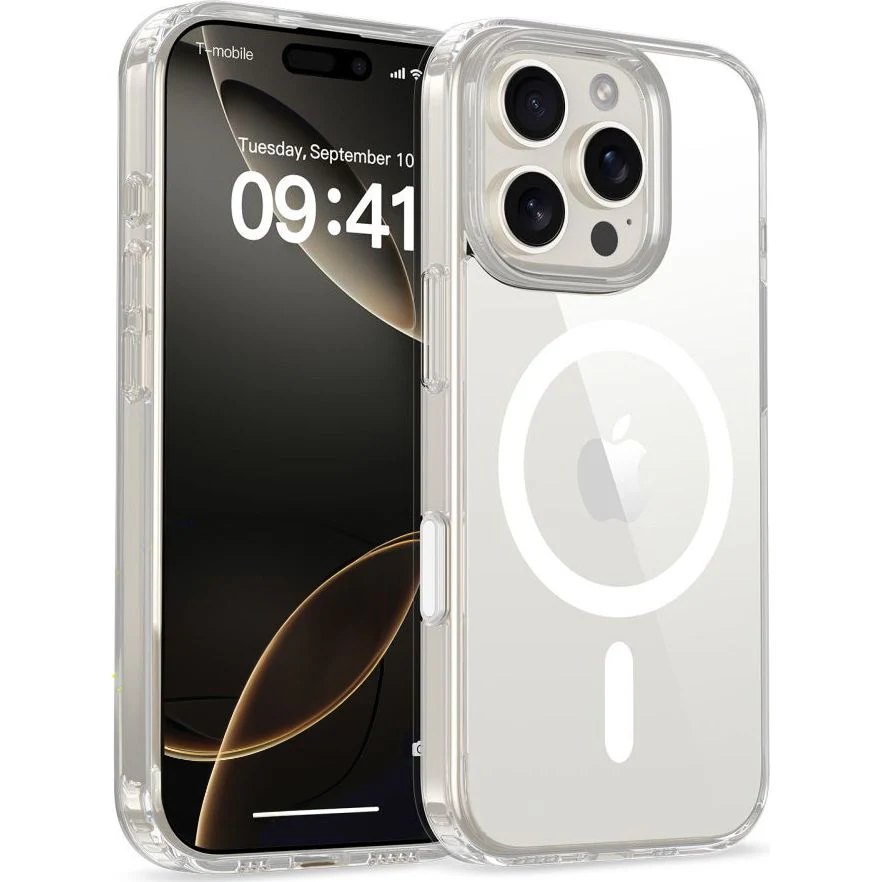 Handyhülle für iPhone 16 Pro Max, Tech-Protect Flexair Hybrid CC mit MagSafe, Transparent - Image 2