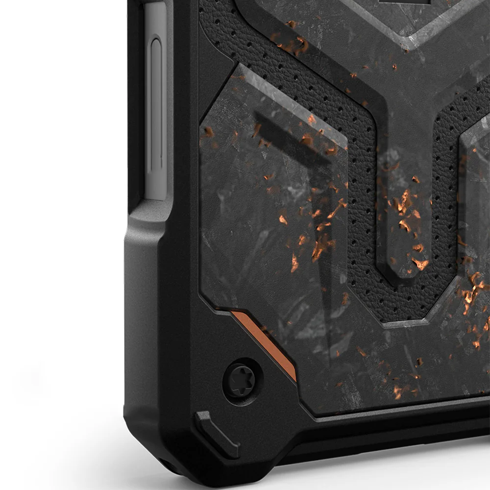 Handyhülle für iPhone 16 Pro Max, Urban Armor Gear Monarch Pro Mag mit MagSafe, Schwarz-Orange - Image 5