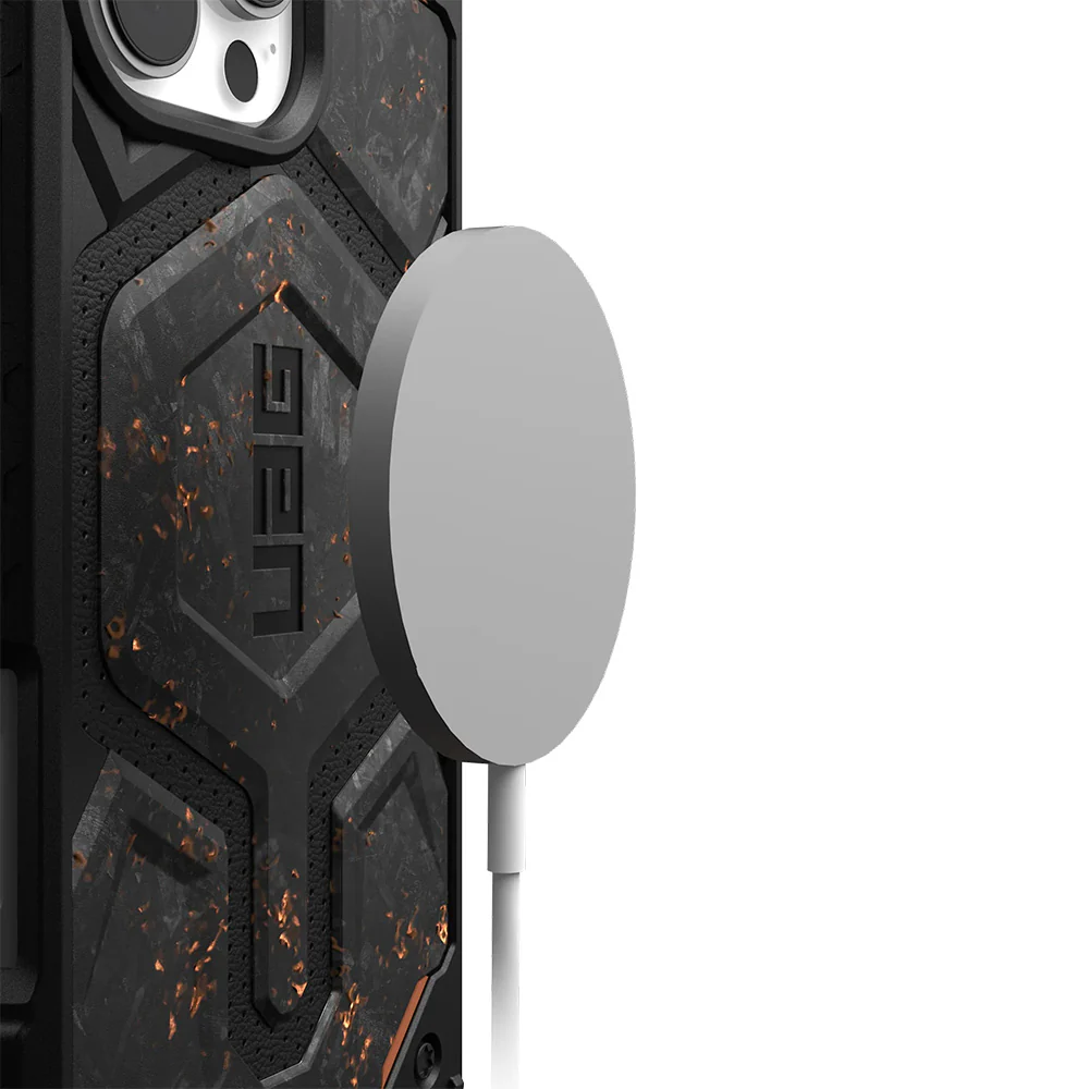 Handyhülle für iPhone 16 Pro Max, Urban Armor Gear Monarch Pro Mag mit MagSafe, Schwarz-Orange - Image 6