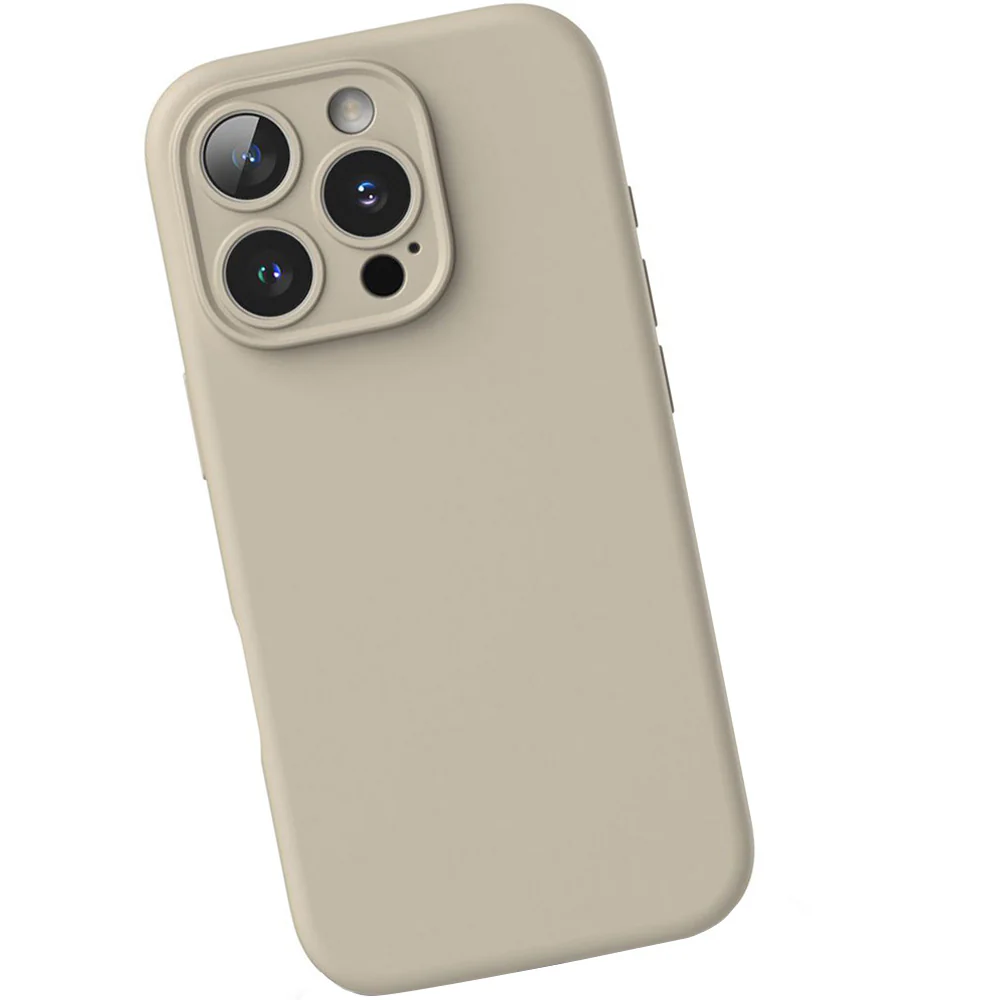 Handyhülle für iPhone 16 Pro, Ringke Silicone Magnetic mit MagSafe, Beige - Image 5