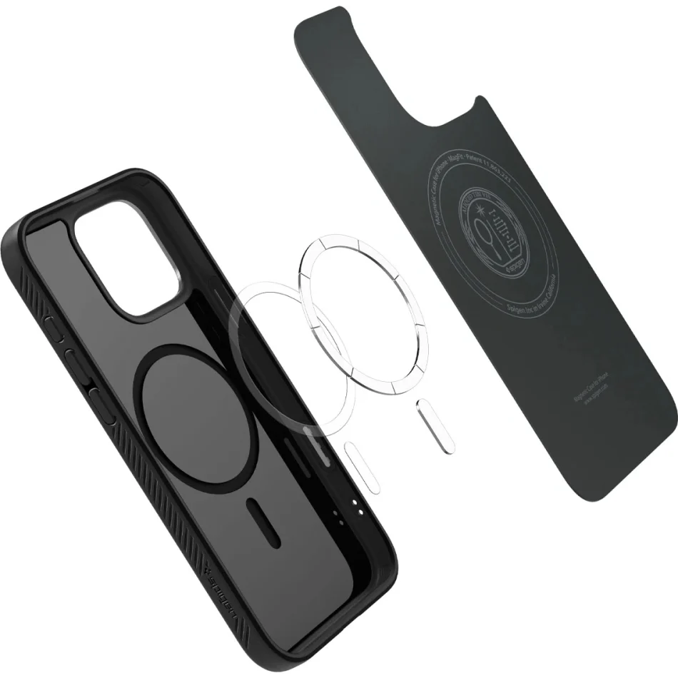 Handyhülle für iPhone 16 Pro, Spigen Liquid Air T Mag (CC) mit MagSafe, Schwarz - Image 20
