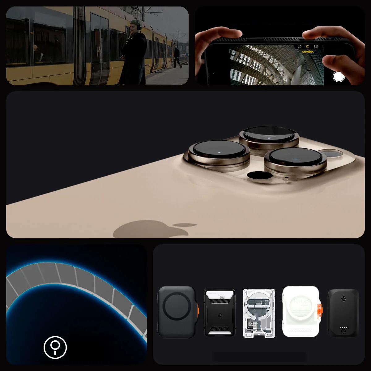Handyhülle für iPhone 16 Pro, Spigen Liquid Air T Mag (CC) mit MagSafe, Schwarz - Image 32
