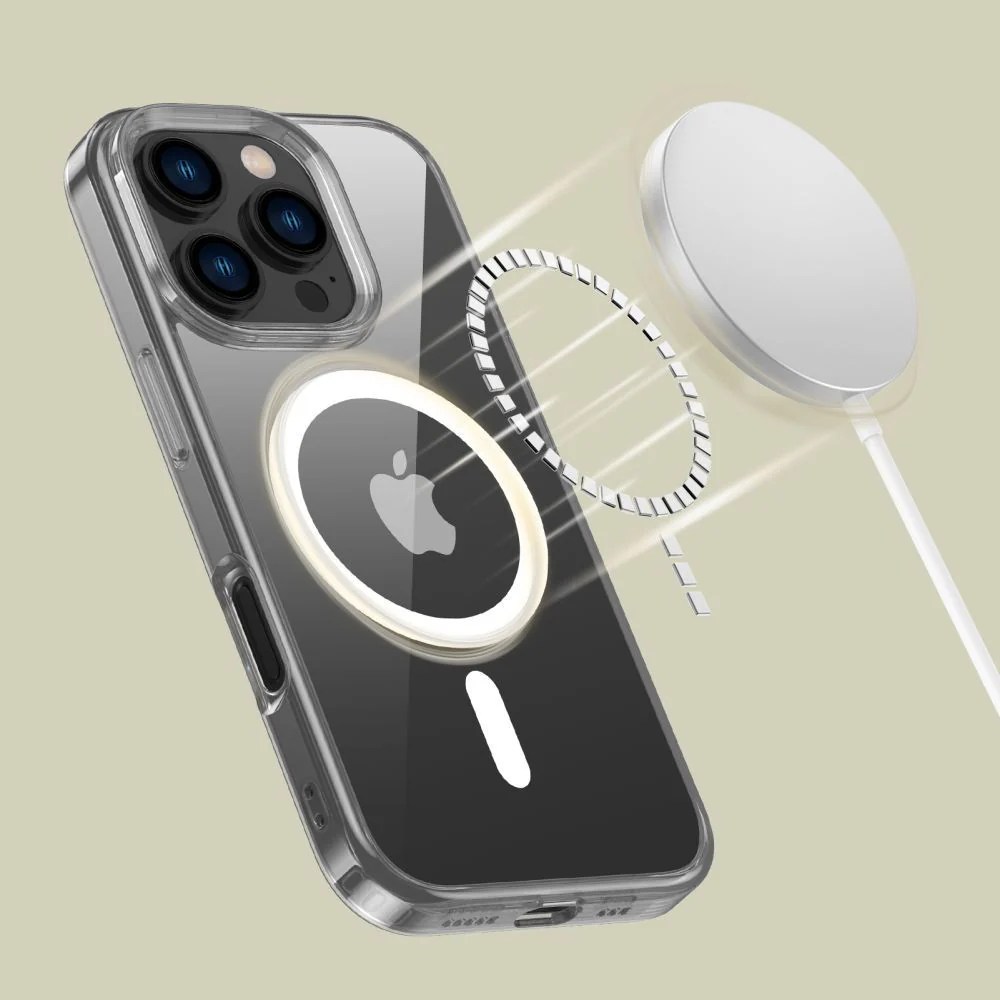 Handyhülle für iPhone 16 Pro, Tech-Protect Flexair Hybrid mit MagSafe, Transparent - Image 4