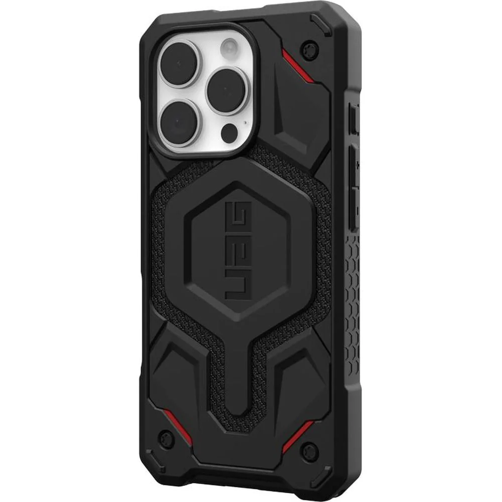 Handyhülle für iPhone 16 Pro, Urban Armor Gear Monarch Pro Mag mit MagSafe, Schwarz mit Kevlar - Image 4