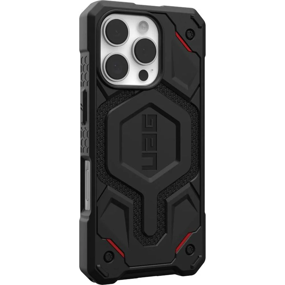 Handyhülle für iPhone 16 Pro, Urban Armor Gear Monarch Pro Mag mit MagSafe, Schwarz mit Kevlar - Image 5