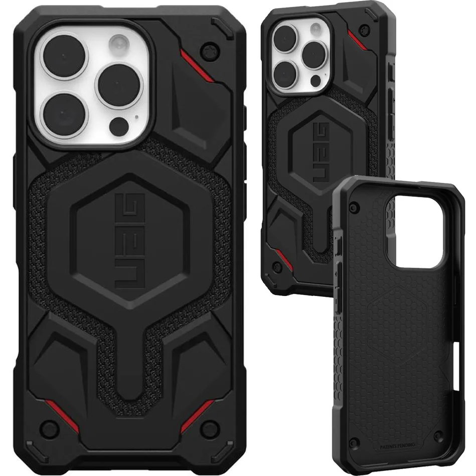 Handyhülle für iPhone 16 Pro, Urban Armor Gear Monarch Pro Mag mit MagSafe, Schwarz mit Kevlar - Image 9