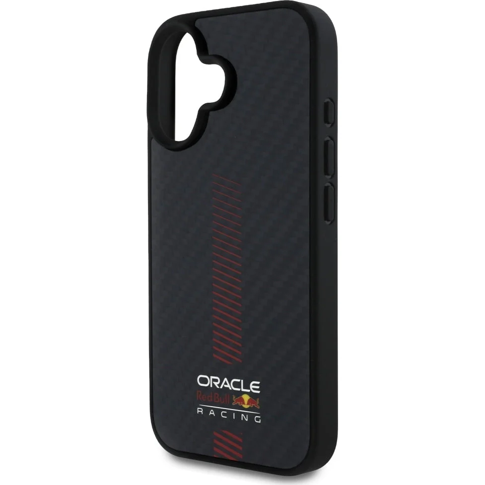 Handyhülle für iPhone 16, Red Bull Carbon Fiber Powerbar für MagSafe, Schwarz - Image 6