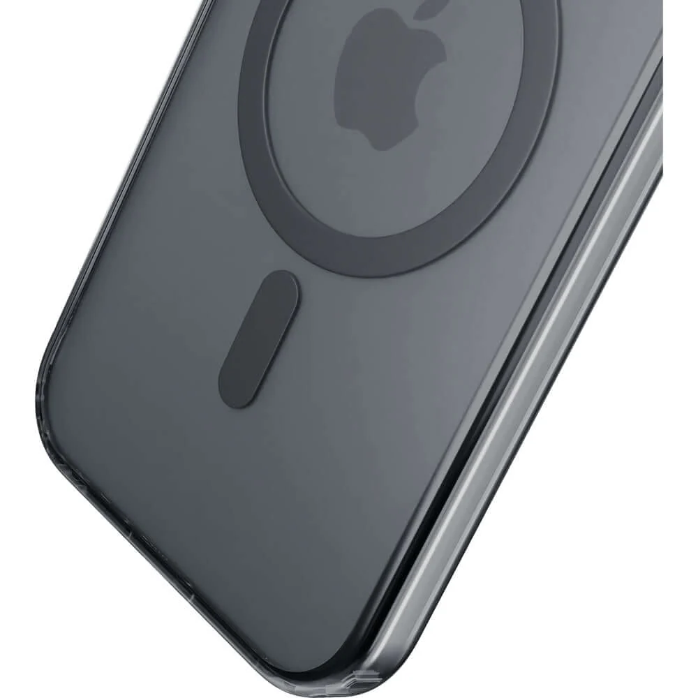Handyhülle für iPhone 16e, 3mk Frosty MagCase mit MagSafe, Transluzent mit Schwarz - Image 2