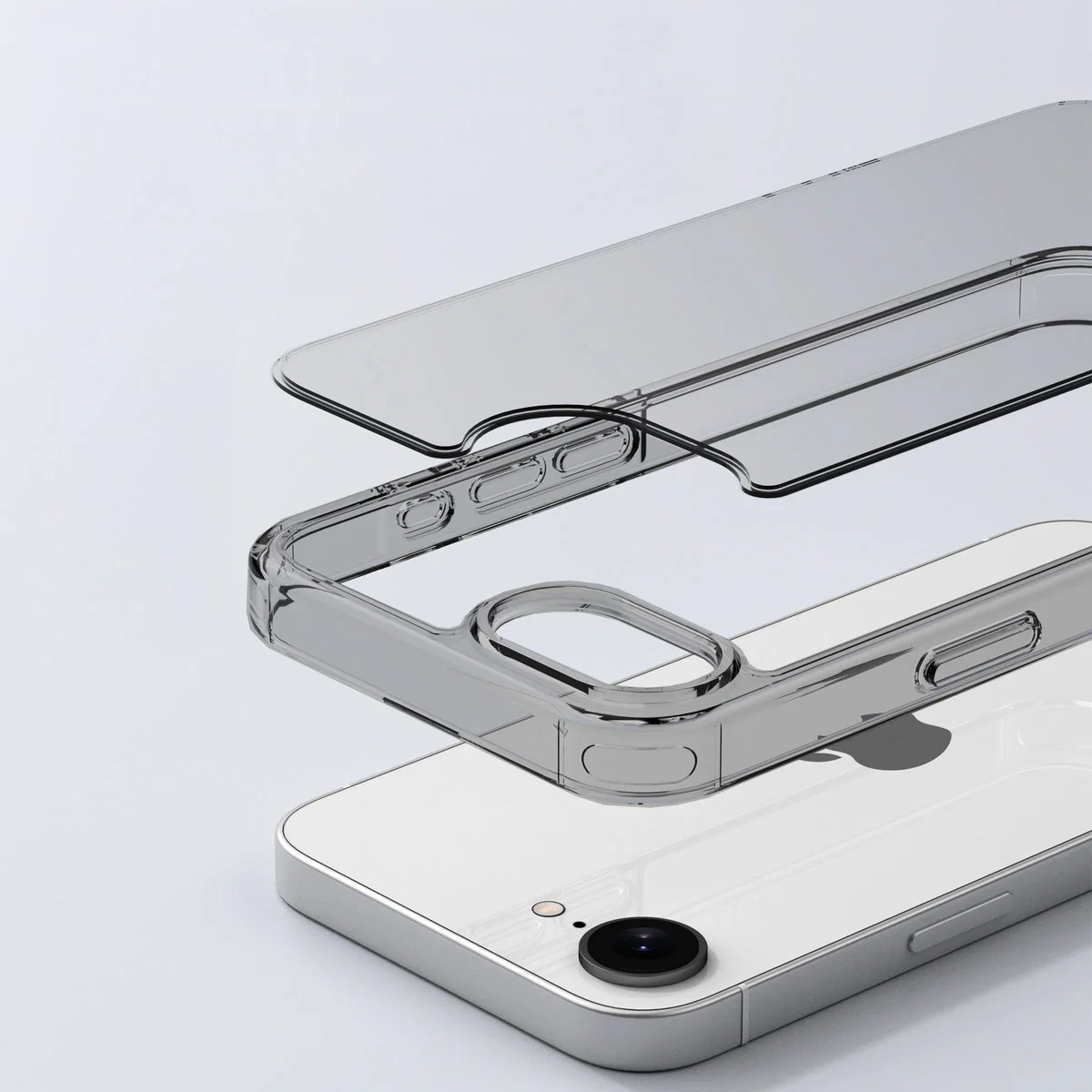 Handyhülle für iPhone 17e / 16e, Bizon Case Halo, Getönt-Schwarz - Image 3