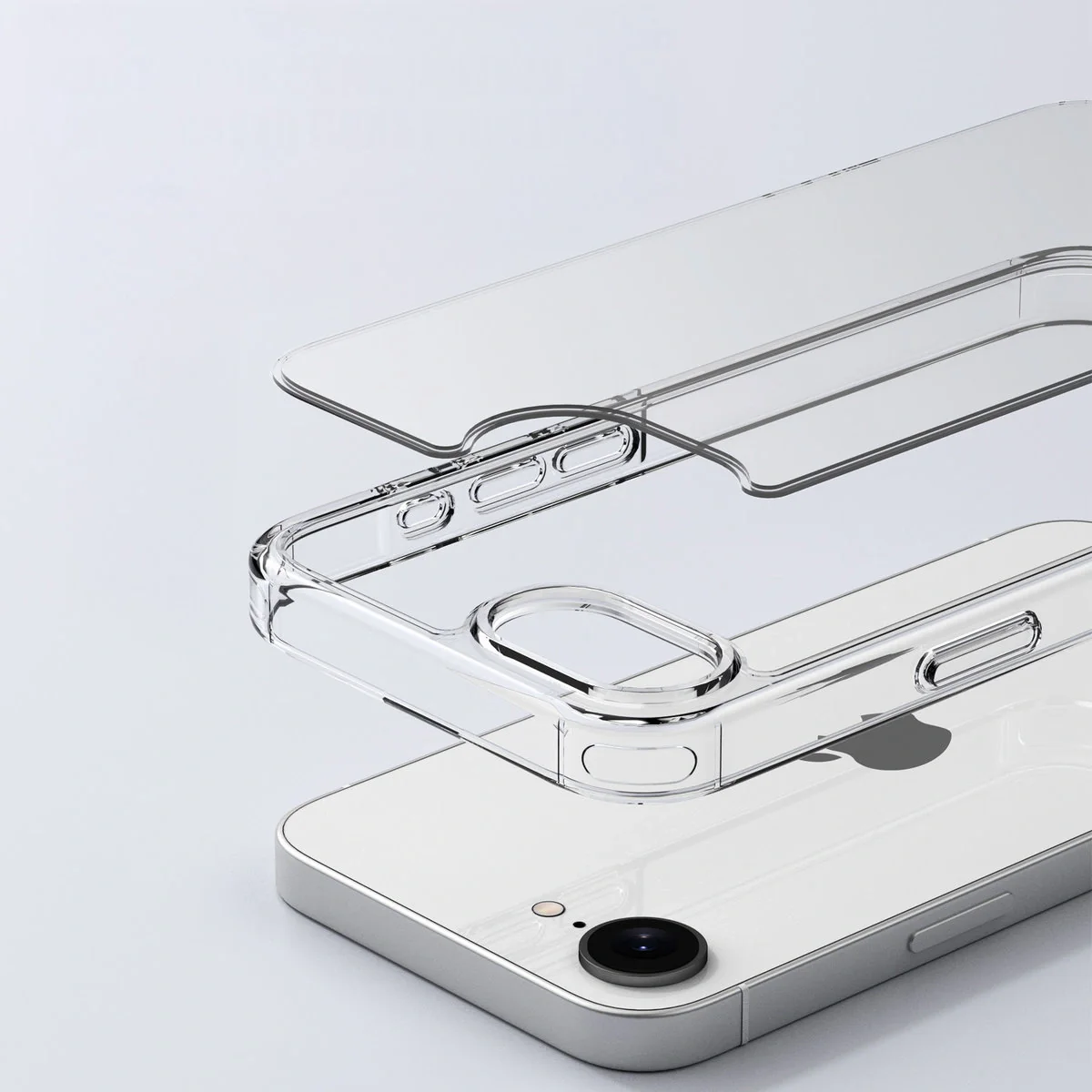 Handyhülle für iPhone 17e / 16e, Bizon Case Halo, Transparent - Image 3