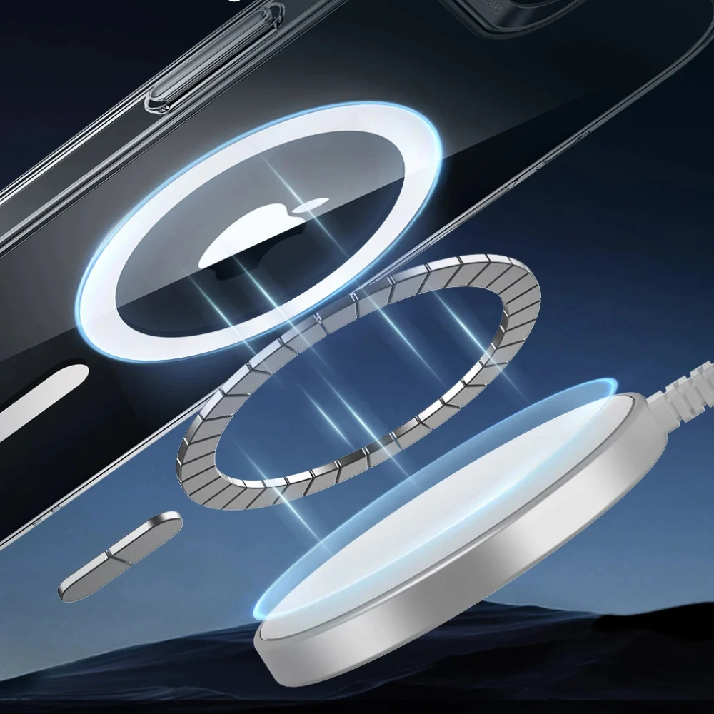 Handyhülle für iPhone 17e / 16e für MagSafe, ESR Classic Hybrid Halolock, Transparentes Weiß - Image 3