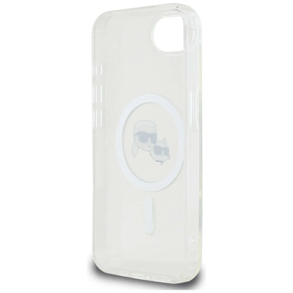 Handyhülle für iPhone 17e / 16e, Karl Lagerfeld HardCase IML Karl & Choupette Heads MagSafe, Transparent und Weiß - Image 6