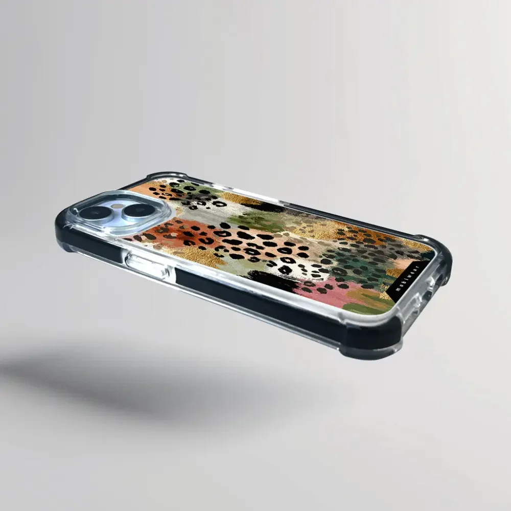 Handyhülle für iPhone 17e / 16e mit MagSafe, Mobiwear Elite Bumper, Malerische Tupfen - Image 10