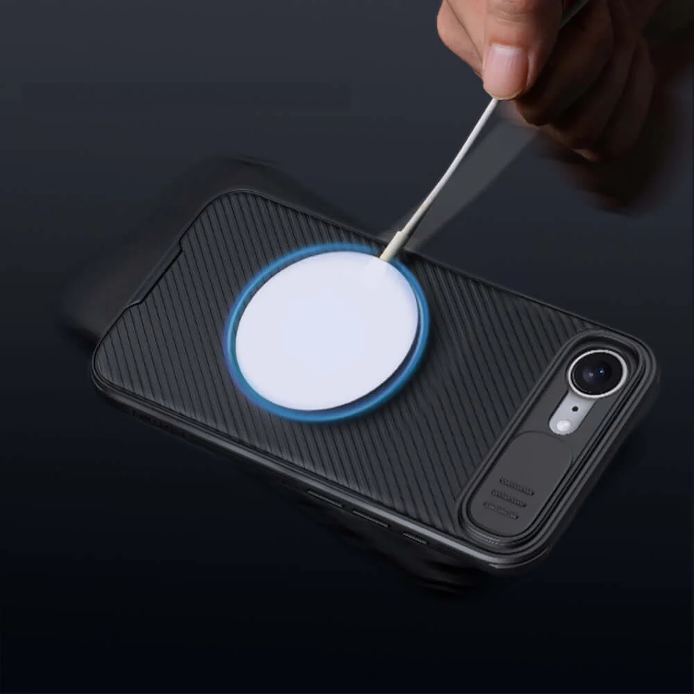 Handyhülle für iPhone 17e / 16e mit MagSafe, Nillkin CamShield Pro Magnetic, Schwarz - Image 15