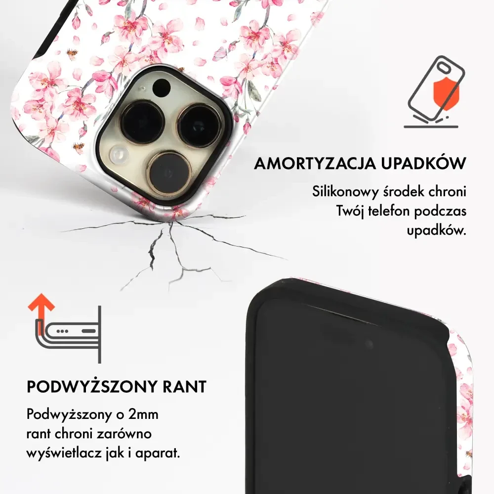 Handyhülle für iPhone 17e / 16e, Mobiwear Elite Pro, Japanischer Blumenstrauß - Image 4