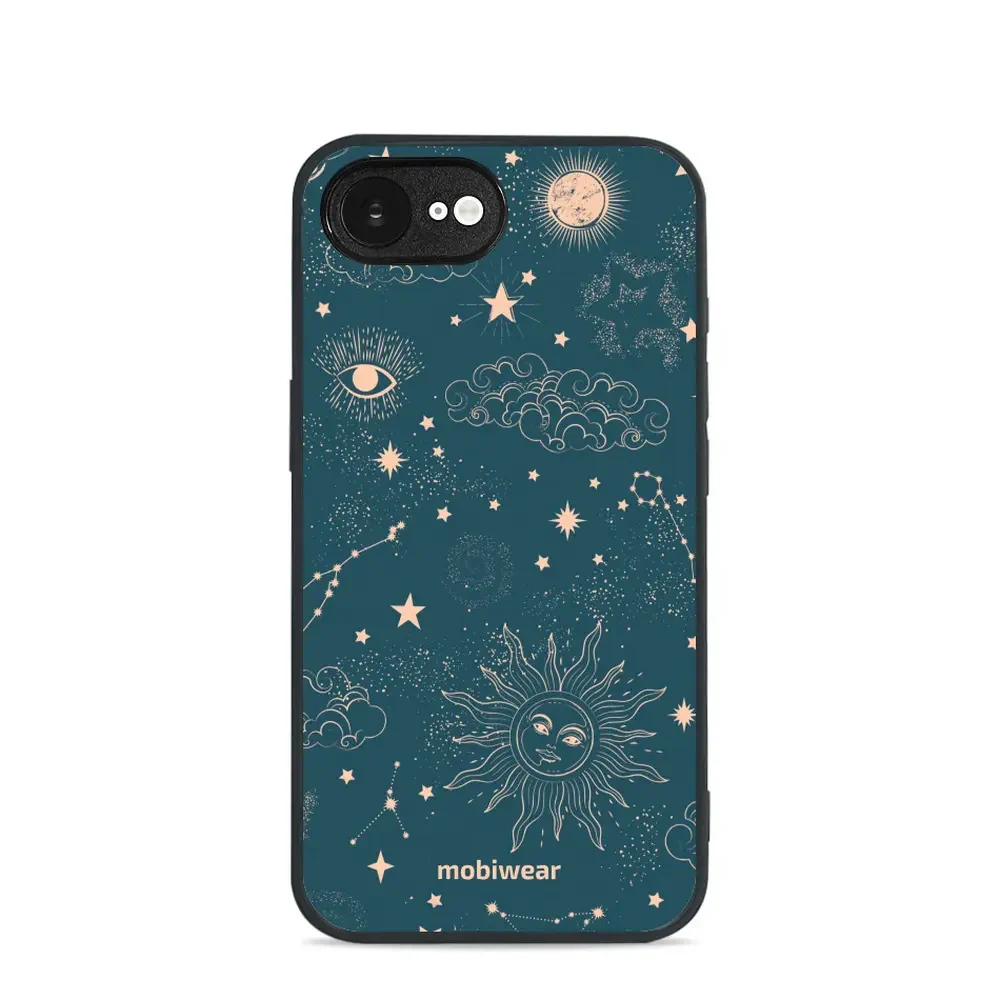 Handyhülle für iPhone 17e / 16e, Mobiwear Glossy Case, Astraler Staub