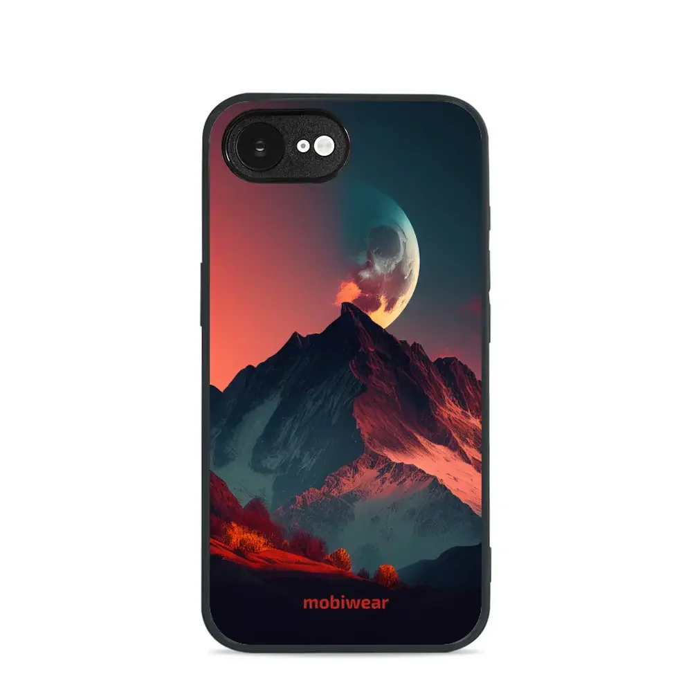 Handyhülle für iPhone 17e / 16e, Mobiwear Glossy Case, Gebirgsdämmerung