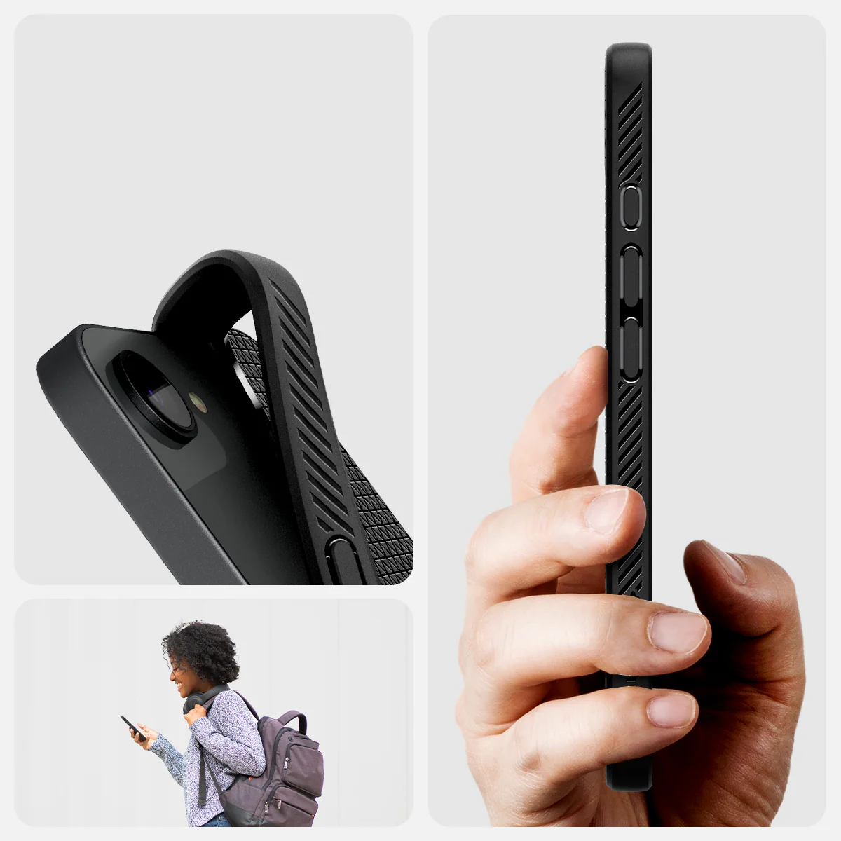 Handyhülle für iPhone 17e / 16e, Spigen Liquid Air Mag mit MagSafe, Schwarz - Image 7