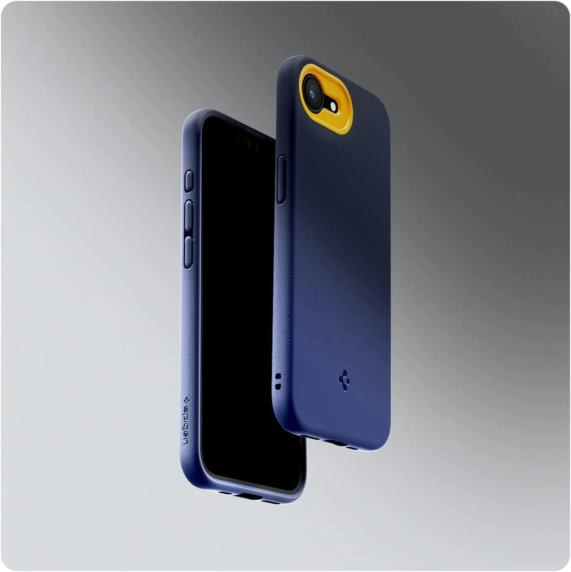 Handyhülle für iPhone 17e / 16e, Spigen Nano Pop Mag mit MagSafe, Dunkelblau und Gelb - Image 11