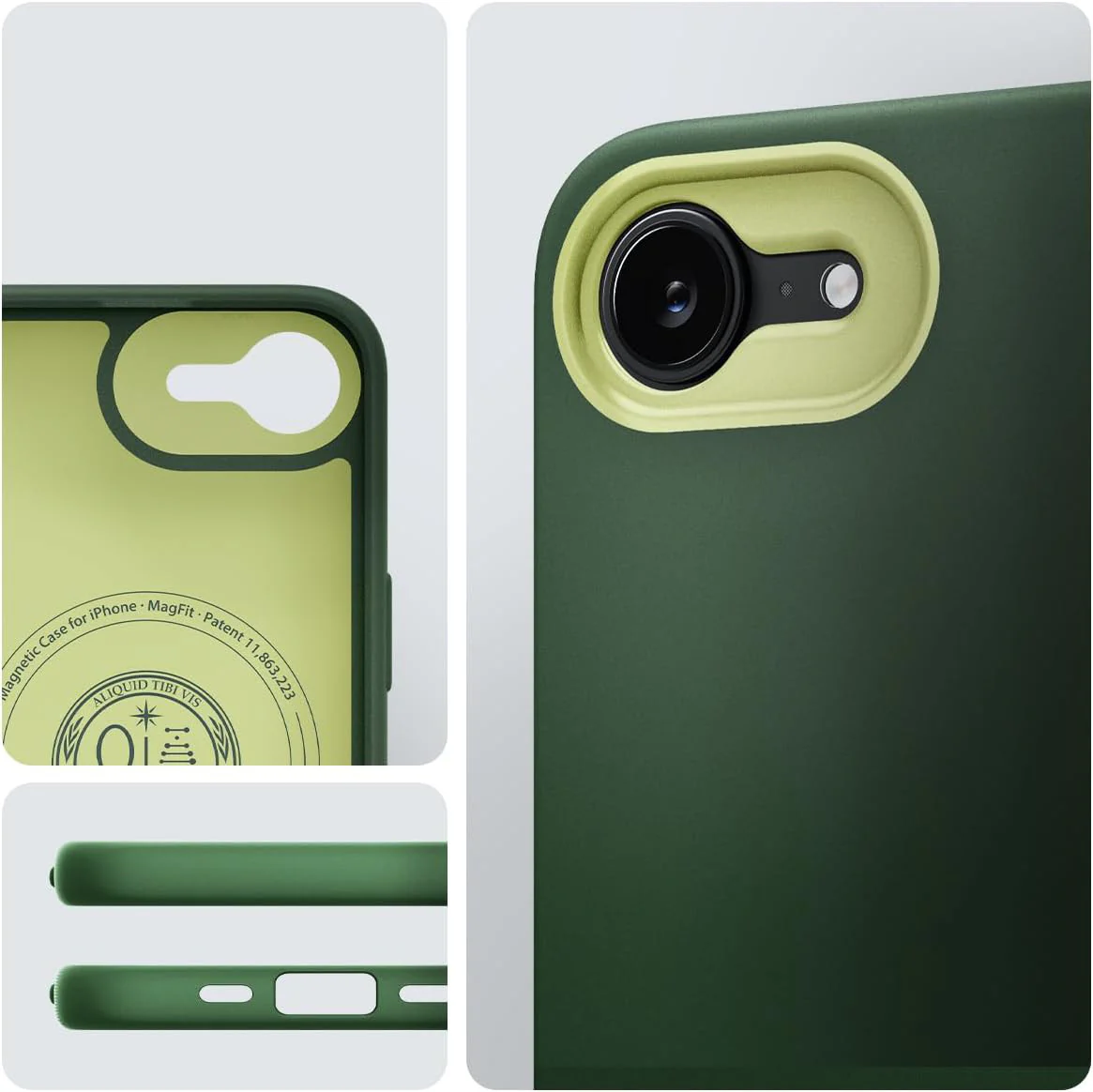 Handyhülle für iPhone 17e / 16e, Spigen Nano Pop Mag mit MagSafe, Grün - Image 10