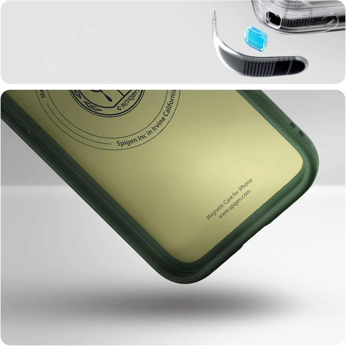 Handyhülle für iPhone 17e / 16e, Spigen Nano Pop Mag mit MagSafe, Grün - Image 7