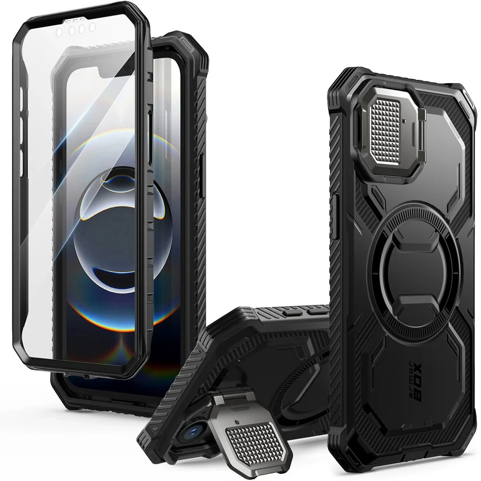 Handyhülle für iPhone 17e / 16e, Supcase i-Blason Armorbox Mag SP mit MagSafe, Schwarz - Image 5