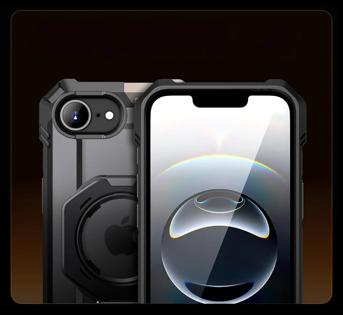 Handyhülle für iPhone 17e / 16e, Supcase UB Grip Mag mit MagSafe, Schwarz-Transparent - Image 11