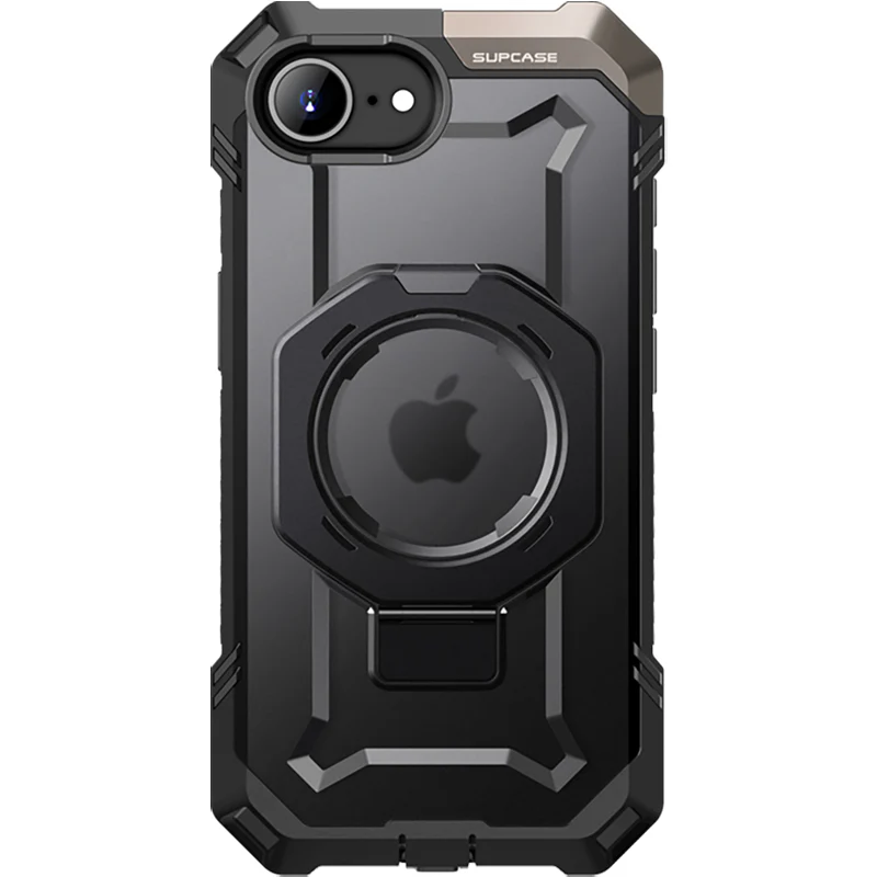 Handyhülle für iPhone 17e / 16e, Supcase UB Grip Mag mit MagSafe, Schwarz-Transparent - Image 2