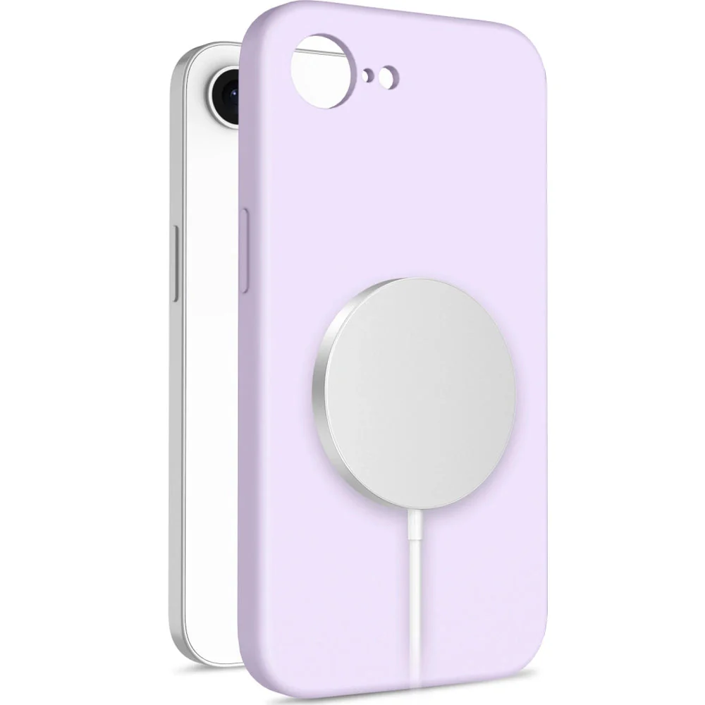 Handyhülle für iPhone 17e / 16e, Tech-Protect Liquid Silicone MagSafe, Violett - Image 2