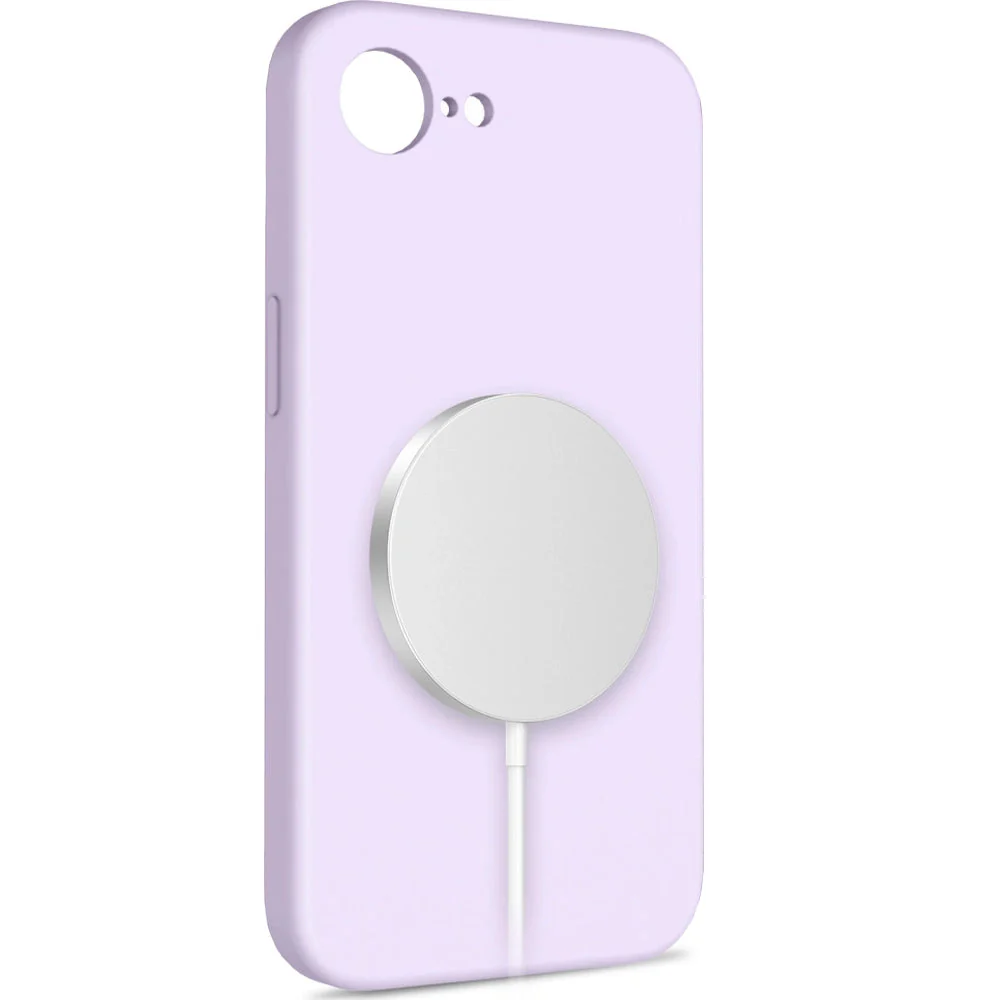 Handyhülle für iPhone 17e / 16e, Tech-Protect Liquid Silicone MagSafe, Violett - Image 3