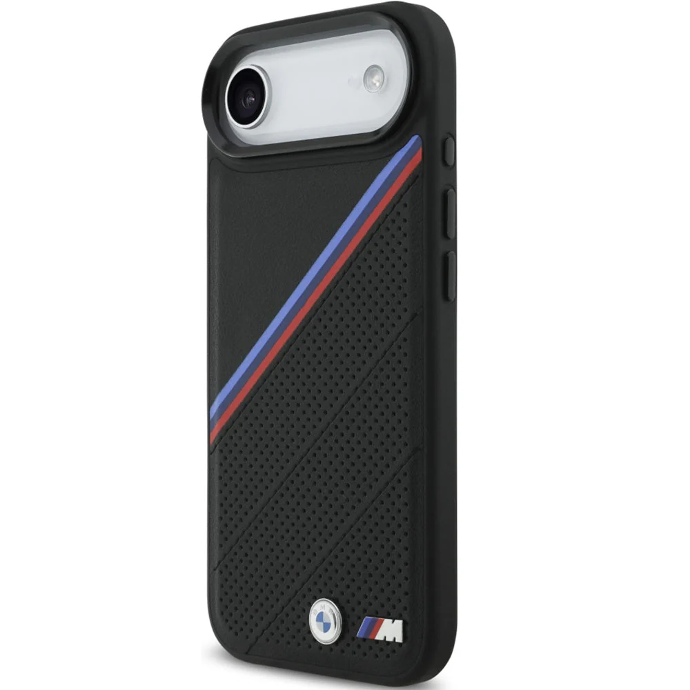 Handyhülle für iPhone Air, BMW M Tricolor Metal Logo mit MagSafe, Schwarz - Image 3